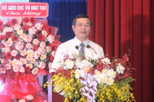 Thứ trưởng Nguyễn Văn Phúc phát biểu tại buổi Mít tinh.