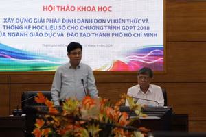 PGS-TS Nguyễn Xuân Thành phát biểu tại hội thảo.