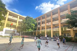 Hoạt động thể thao của học sinh Trường THPT Tây Thạnh (TPHCM).