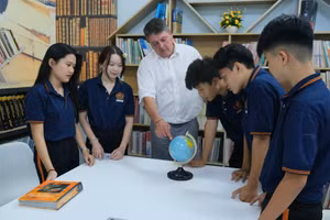 Tiết học của Trường THCS-THPT Hai Bà Trưng (TPHCM).