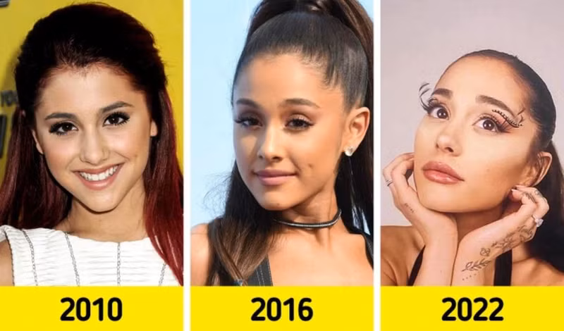 Nữ ca sĩ Ariana Grande. Nhan sắc dàn mỹ nhân Hollywood thay đổi ra sao sau khi nổi tiếng?