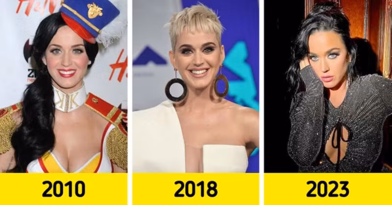 Nữ ca sĩ Katy Perry. Nhan sắc dàn mỹ nhân Hollywood thay đổi ra sao sau khi nổi tiếng?