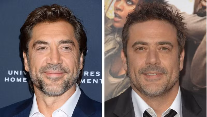 Nam diễn viên Javier Bardem đã giữ mình khác biệt với Jeffrey Dean Morgan bằng cách thường xuyên thay đổi kiểu tóc. Loạt sao Hollywood giống nhau đến mức khó tin