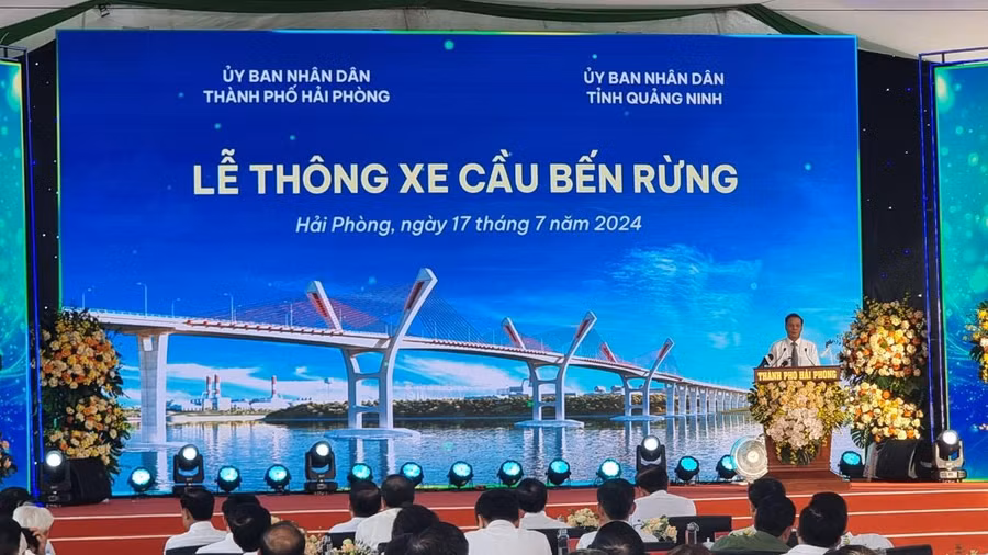 Lễ thông xe cầu Bến Rừng chiều 17/7.