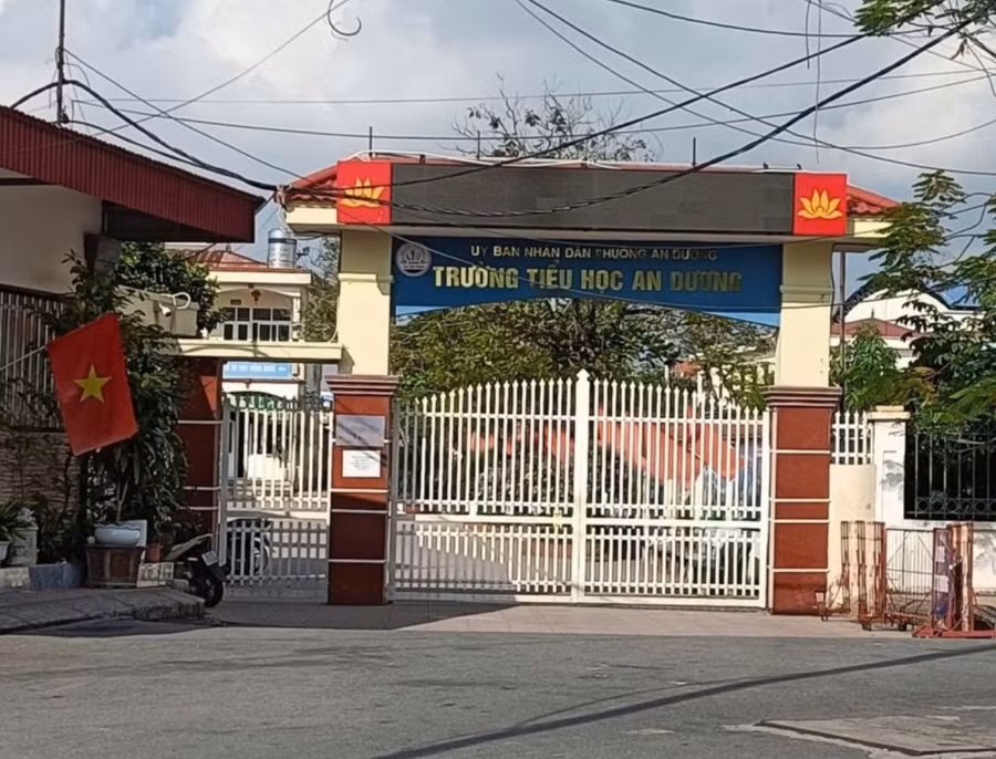  Trường tiểu học An Dương nơi diễn ra sự việc.