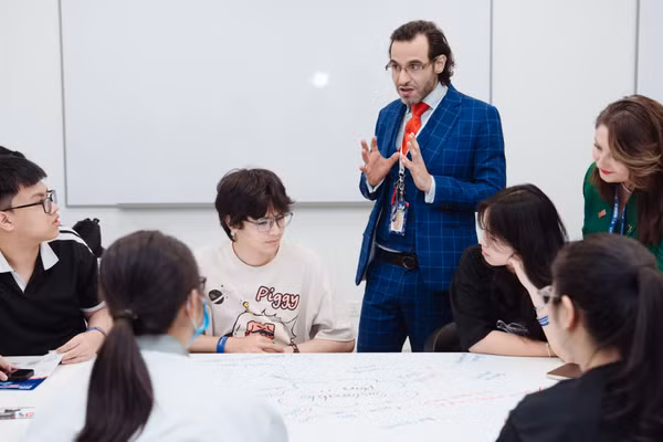 Giờ học của sinh viên BUV. Ảnh: NTCC.