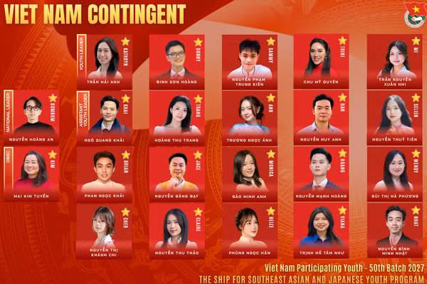 Việt Nam tham dự Chương trình Tàu Thanh niên Đông Nam Á - Nhật Bản 2027