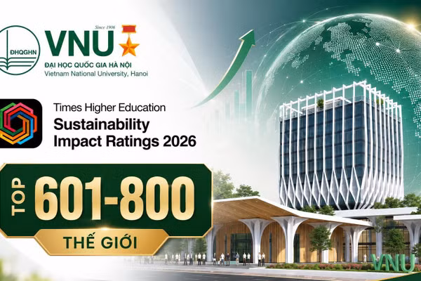 Đại học Quốc gia Hà Nội tăng thứ hạng trong Bảng đánh giá THE Impact Rating 2026