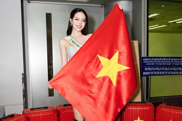 Hoa hậu Thanh Thủy mang 150kg hành lý dự thi Miss International 2024