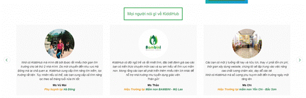 Những cảm nhận, đánh giá dành cho KiddiHub Những cảm nhận, đánh giá dành cho KiddiHub