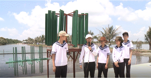 Ảnh sản phẩm “Máy sục khí bằng năng lượng gió” được thực nghiệm ở đầm tôm Hải An Ảnh sản phẩm “Máy sục khí bằng năng lượng gió” được thực nghiệm ở đầm tôm Hải An