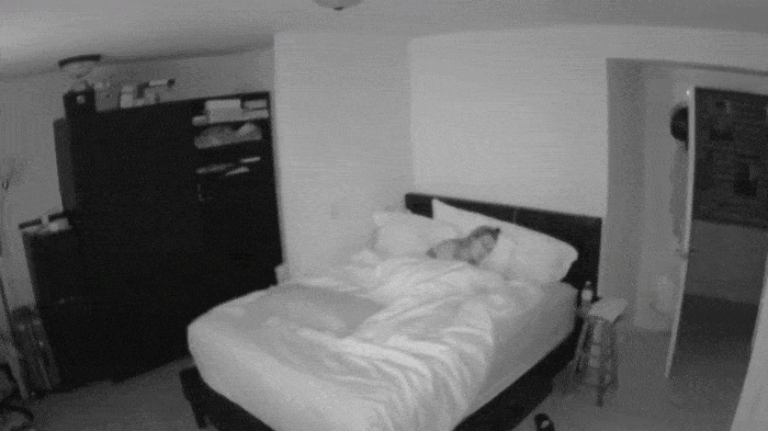 Lắp camera, cô gái tá hỏa phát hiện có bóng trắng trong nhà khi ngủ 