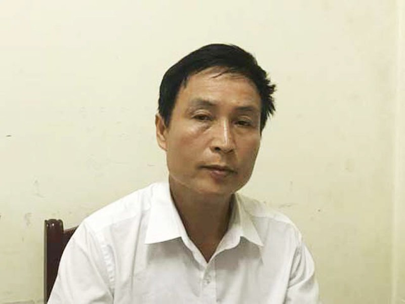 Hoàng Đình Nam khi mới bị bắt. Hoàng Đình Nam khi mới bị bắt.