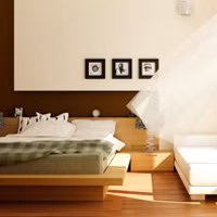 Tạo cảm giác mát mẻ cho phòng ngủ mùa hè