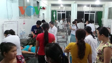 Thống kê ban đầu, có gần 100 công nhân nhập viện cấp cứu