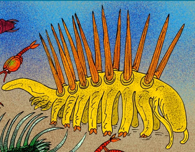 Phát khiếp họ hàng giun nhung tua tủa gai, 505 triệu tuổi