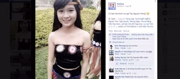 Ảnh cô gái Tây Nguyên xinh xắn nhận bão like