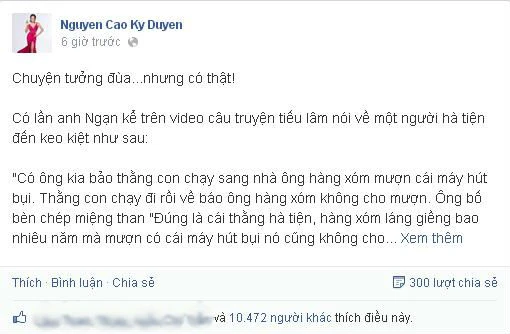 MC Kỳ Duyên hài hước kể chuyện "lão hà tiện"