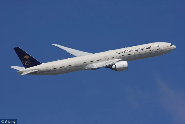 Một máy bay của hãng hàng không Saudi Arabian Airlines . Ảnh: Alamy