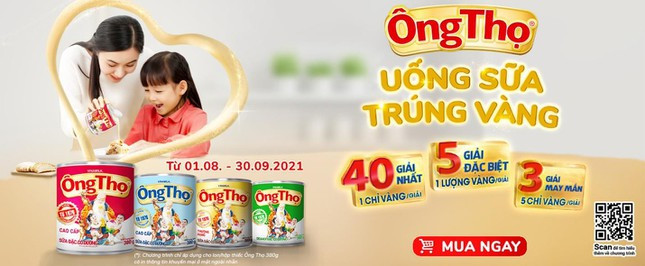 Sữa đặc Ông Thọ mừng sinh nhật 45 năm với cơn mưa vàng đã đến với nhiều khách hàng ảnh 5