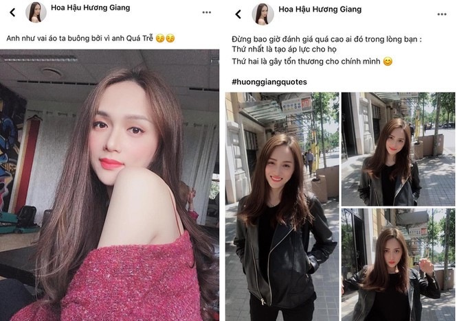 Hương Giang đăng tải trạng thái ám chỉ 