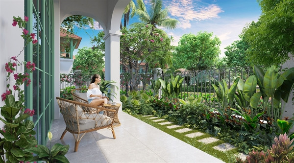 Vì sao second home hạng sang của Sun Property được giới thượng lưu săn đón? Biệt thự Sun Tropical Village tiên phong cho xu hướng wellness second home tại Việt Nam. Ảnh phối cảnh minh họa