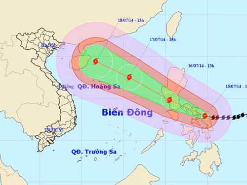 Bão số 3 gây mưa lớn tại miền Bắc, ứng phó bão trên biển Hoàng Sa
