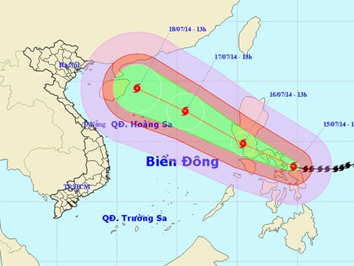 Bão số 3 gây mưa lớn tại miền Bắc, ứng phó bão trên biển Hoàng Sa