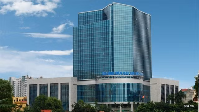 Tòa nhà Viện Dầu khí Việt Nam, nơi cảm nhận rõ những dư chấn vào trưa ngày 22/7.