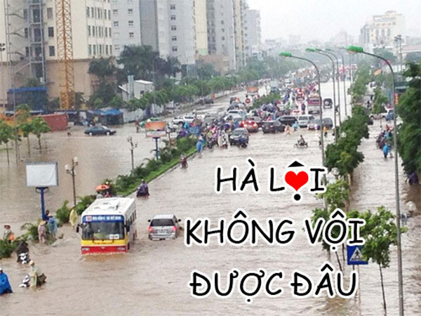Hài hước ảnh chế mùa mưa bão