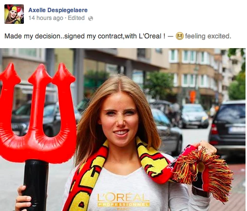 Bỗng dưng thành hotgirl, trúng quảng cáo nhờ World Cup