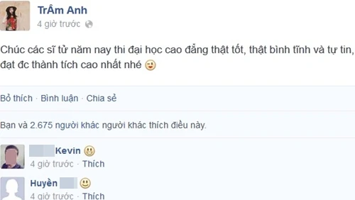 Hot teens Việt rầm rộ chúc sĩ tử đại thắng