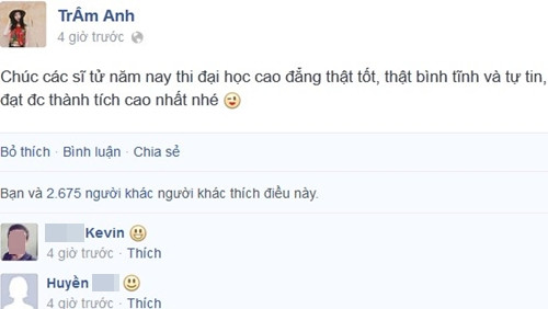 Hot teens Việt rầm rộ chúc sĩ tử đại thắng