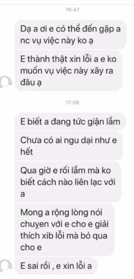Tin nhắn xin lỗi của những kẻ tung tin đồn "bay lắc" gửi tới Trấn Thành được nam MC công khai.