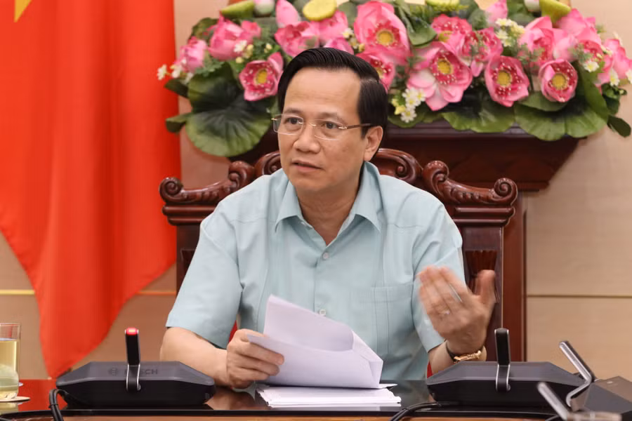 Bộ trưởng Bộ LĐ-TB&XH Đào Ngọc Dung (Ảnh: Giáp Tống)