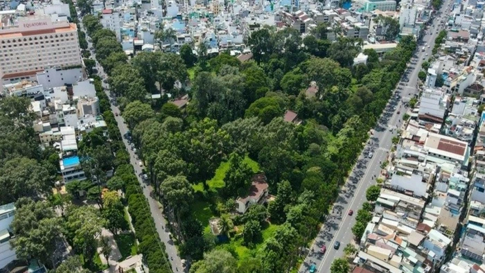 Khu đất số 1 Lý Thái Tổ tiếp giáp 3 mặt tiền ở trung tâm TPHCM sẽ quy hoạch làm công viên. Ảnh: VGP