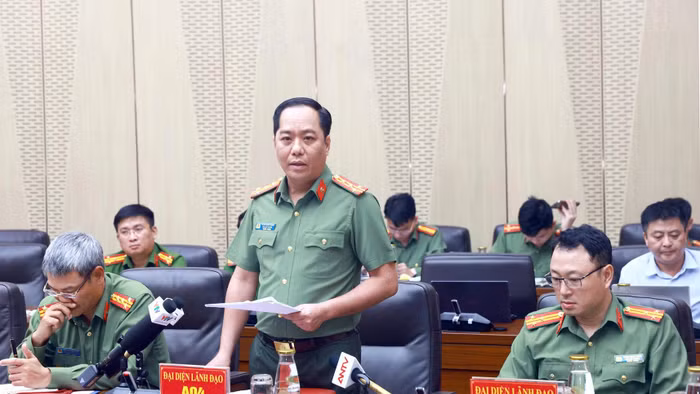 Đại tá Phạm Mạnh Hùng, Phó Cục trưởng Cục An ninh kinh tế, Bộ Công an cung cấp thông tin liên quan đến vụ án sàn giao dịch ONUS.