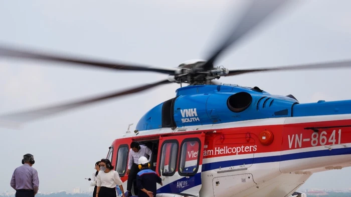 Tour du lịch trực thăng đã được nghiên cứu và tổ chức bay thử nghiệm từ năm 2022. Ảnh: INT.