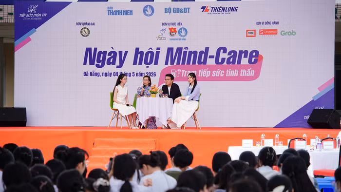Ngày hội 'Mind Care – Trạm tiếp sức tinh thần năm 2026' do Trung ương Hội Sinh viên Việt Nam và Thành đoàn Đà Nẵng phối hợp tổ chức.