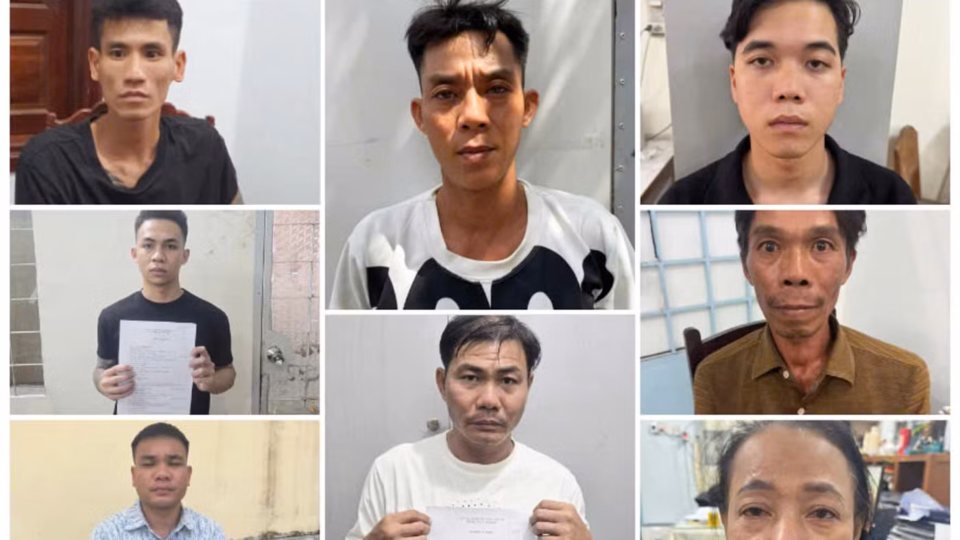 Các bị can bị bắt trong chuyên án.