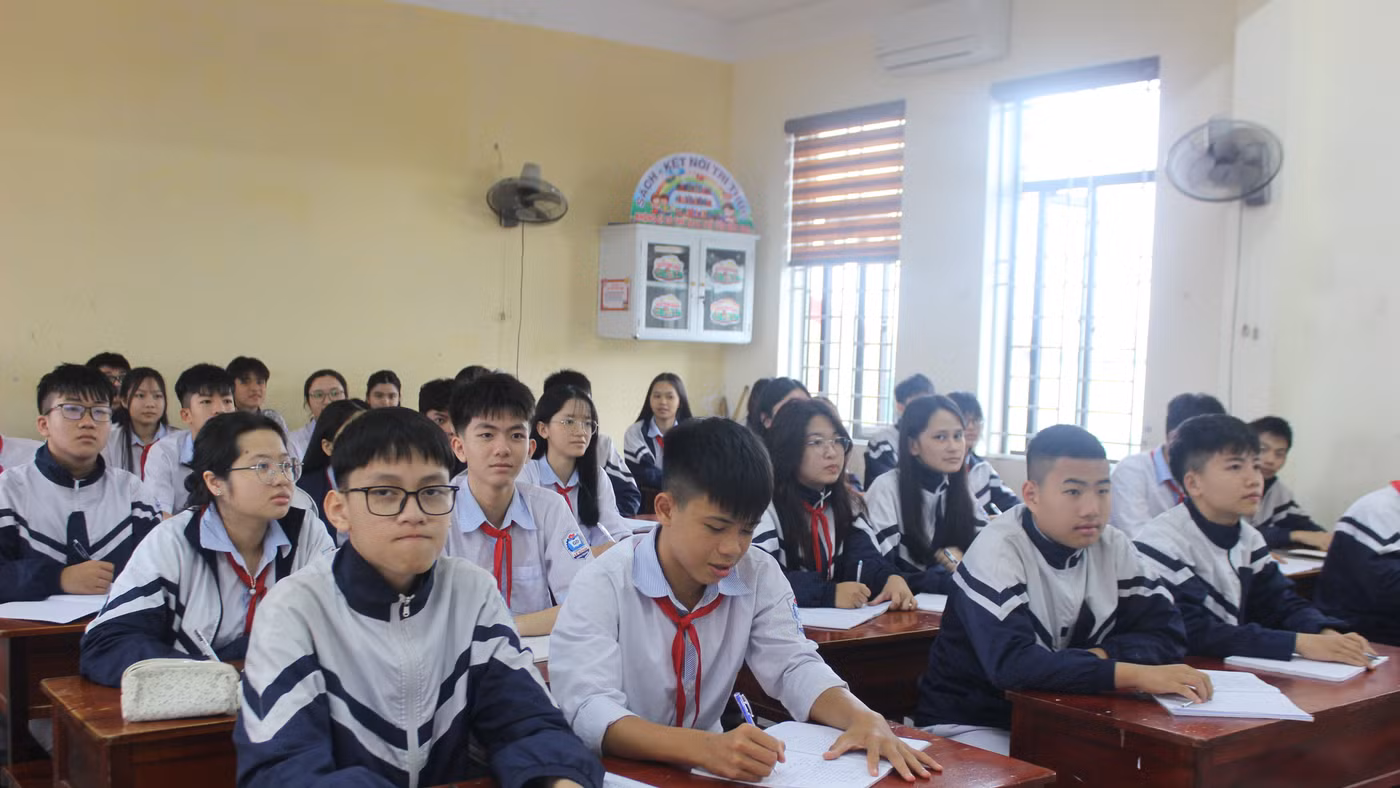 Nhiều trường THCS Hà Tĩnh đề xuất mở thêm lớp để giảm áp lực sĩ số.