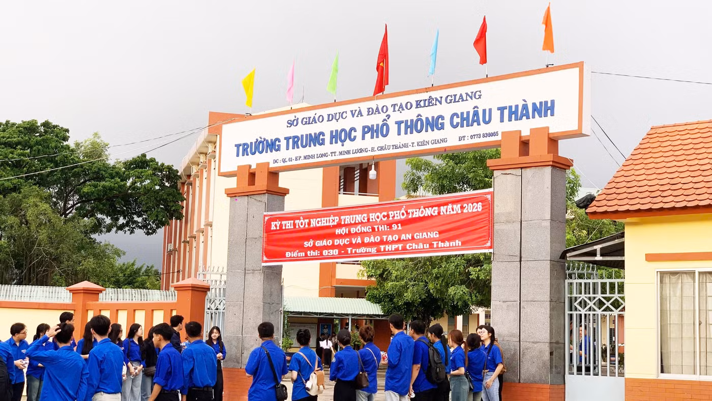 Điểm thi Trường THPT Châu Thành (xã Châu Thành, tỉnh An Giang).