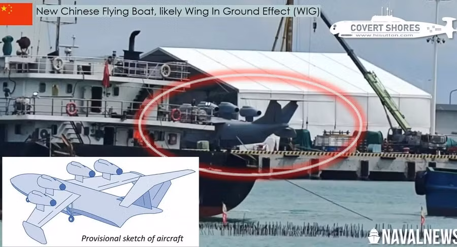 Ekranoplane bí ẩn của Trung Quốc thu hút sự quan tâm đặc biệt