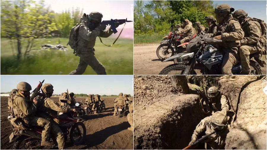 Kiev thành lập đại đội xe mô tô tấn công đầu tiên