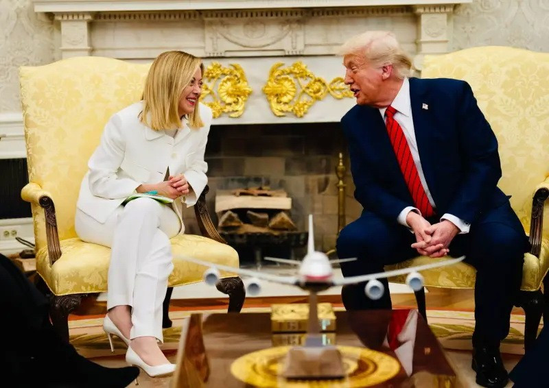 Thủ tướng Ý Giorgia Meloni và Tổng thống Mỹ Donald Trump. 70a41f20f3-meloni.jpg