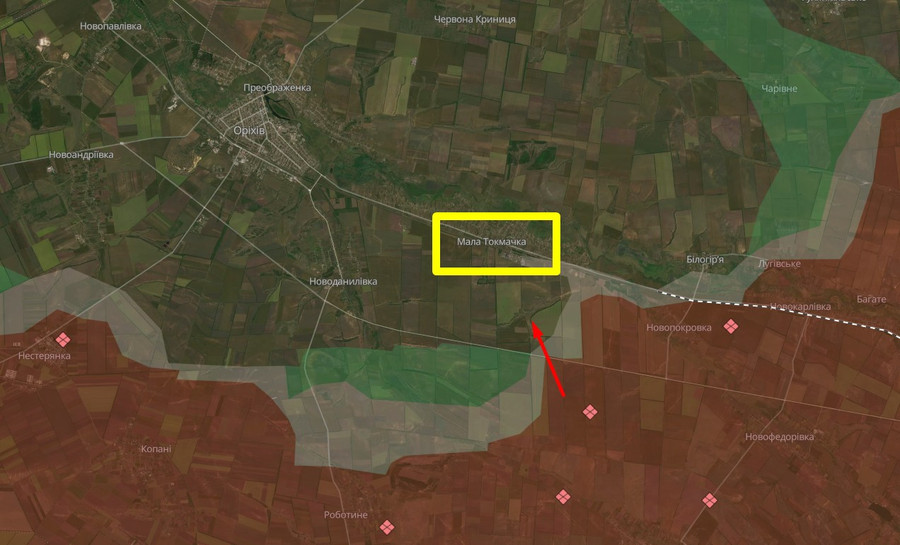 ilyustratyvne-zobrazhennya-napryamku-rosijskogo-shturmu-v-rajoni-maloyi-tokmachky-karta-deepstate.png