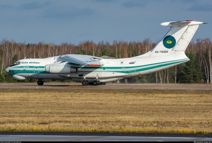 Máy bay Il-76 của Gelix Airlines đã hạ cánh xuống Tehran với hàng hóa bí ẩn. ra-76360-gelix-airlines-ilyushin-il-76td-planespottersnet-1511919-731008cfa0-o.jpg