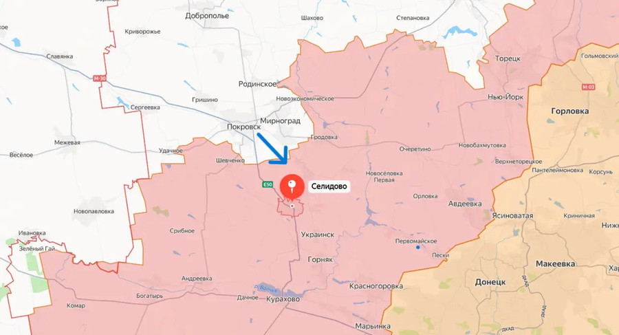 Quân đội Ukraine đang chuẩn bị cho cuộc tấn công nhằm vào Selidovo. 7c00231b5e-selidovo.jpg