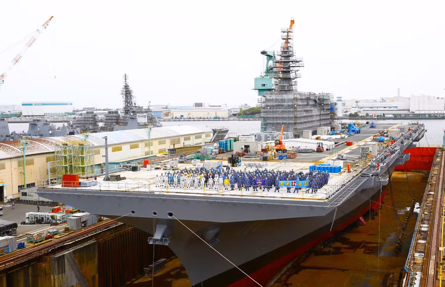 Nhật Bản đã có tàu sân bay thứ hai đủ sức mang tiêm kích F-35B