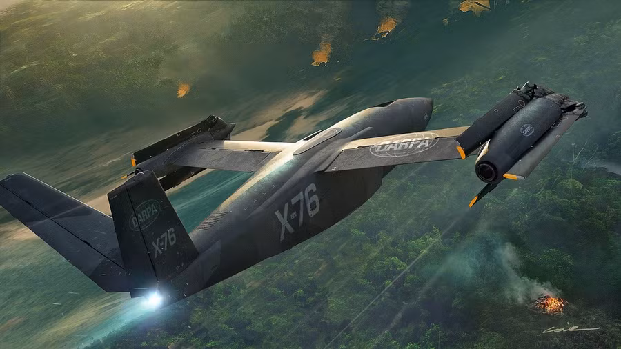 Công bố máy bay phản lực cánh quạt lật X-76 siêu đặc biệt